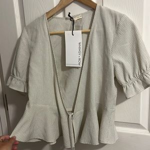 Whimsy + row wrap shirt